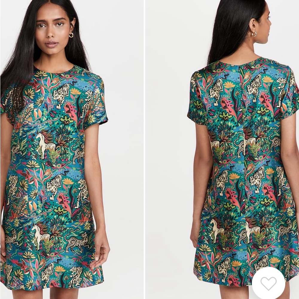 La DoubleJ Satin Mini Swing Dress